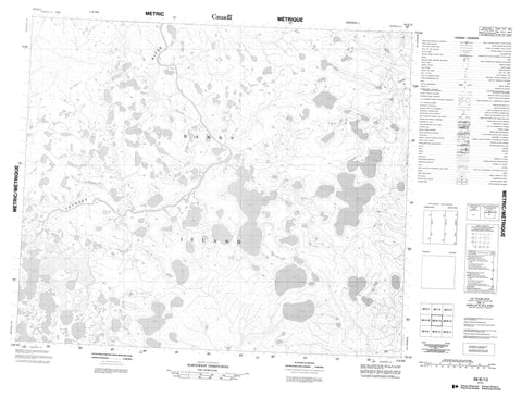 088B13 No Title Canadian topographic map, 1:50,000 scale