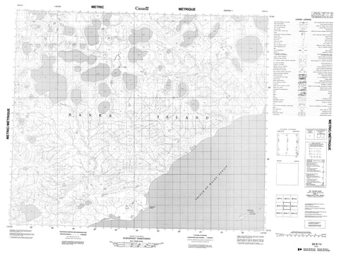 088B14 No Title Canadian topographic map, 1:50,000 scale