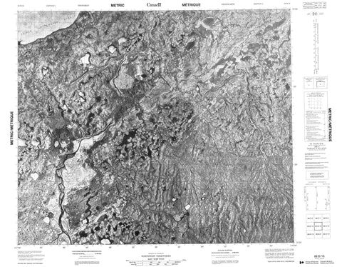 088B16 No Title Canadian topographic map, 1:50,000 scale