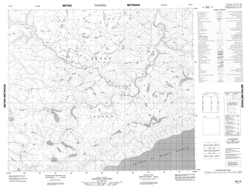 088C08 No Title Canadian topographic map, 1:50,000 scale