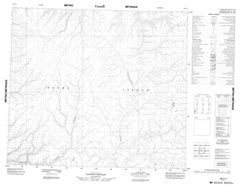 088C11 No Title Canadian topographic map, 1:50,000 scale