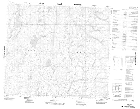 088C12 No Title Canadian topographic map, 1:50,000 scale