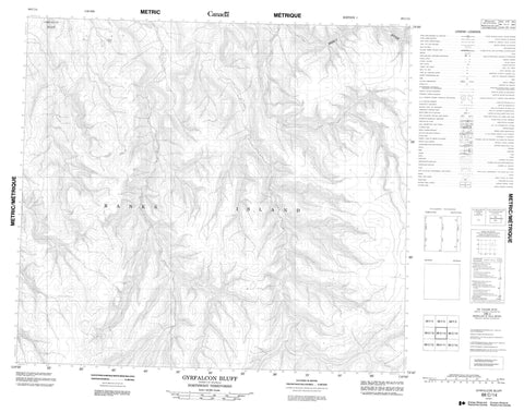 088C14 Gyrfalcon Bluff Canadian topographic map, 1:50,000 scale