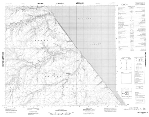 088C16 No Title Canadian topographic map, 1:50,000 scale