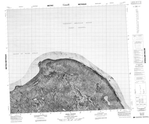 088D06 Peel Point Canadian topographic map, 1:50,000 scale