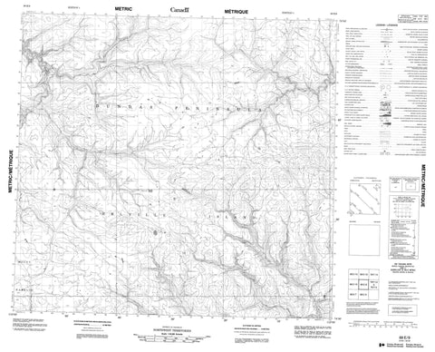 088E09 No Title Canadian topographic map, 1:50,000 scale