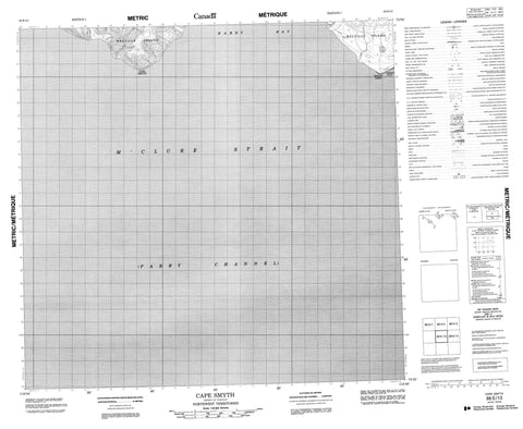 088E13 Cape Smyth Canadian topographic map, 1:50,000 scale