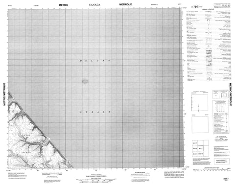 088F01 No Title Canadian topographic map, 1:50,000 scale