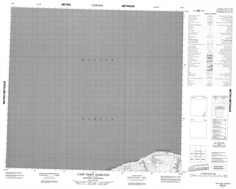 088F06 Cape Vesey Hamilton Canadian topographic map, 1:50,000 scale