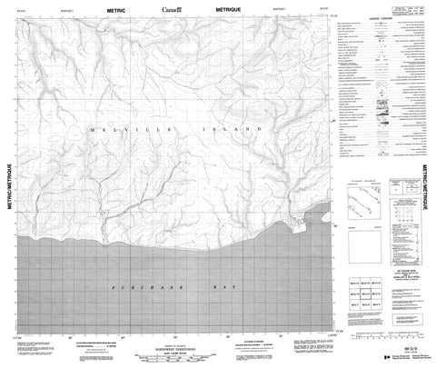 088G09 No Title Canadian topographic map, 1:50,000 scale