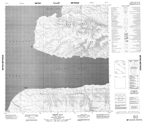 088G16 Ibbett Bay Canadian topographic map, 1:50,000 scale