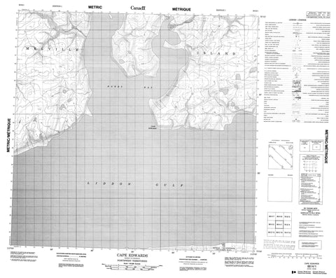 088H01 Cape Edwards Canadian topographic map, 1:50,000 scale