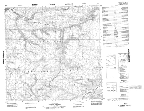 088H05 No Title Canadian topographic map, 1:50,000 scale