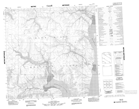 088H06 No Title Canadian topographic map, 1:50,000 scale