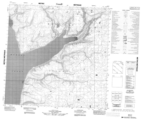 088H07 No Title Canadian topographic map, 1:50,000 scale