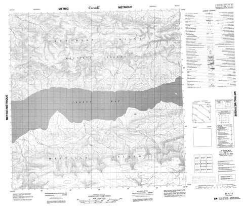 088H13 No Title Canadian topographic map, 1:50,000 scale