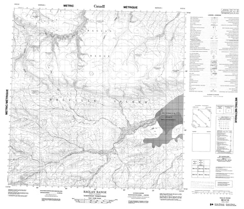 088H16 Raglan Range Canadian topographic map, 1:50,000 scale