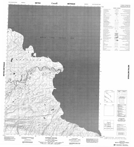 089A01 Kitson River Canadian topographic map, 1:50,000 scale
