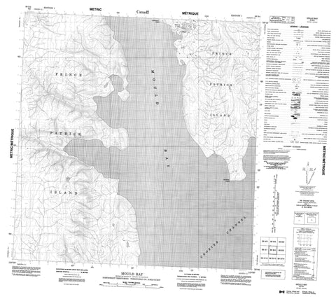 089B04 Mould Bay Canadian topographic map, 1:50,000 scale