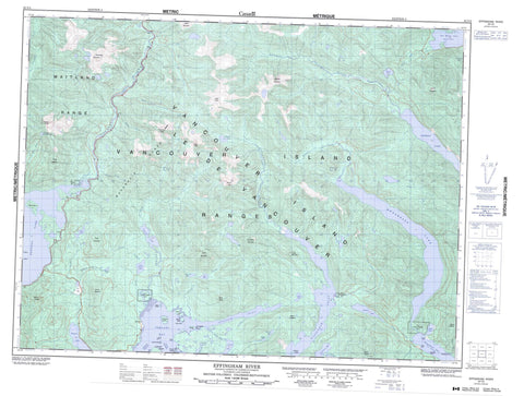 092F03 Effingham River Canadian topographic map, 1:50,000 scale