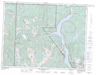092F13 Upper Campbell Lake Canadian topographic map, 1:50,000 scale