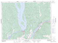 092H05 Harrison Lake Canadian topographic map, 1:50,000 scale