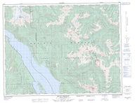 092H12 Mount Urquhart Canadian topographic map, 1:50,000 scale