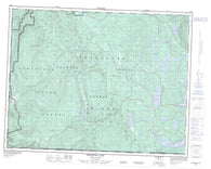 092K04 Brewster Lake Canadian topographic map, 1:50,000 scale