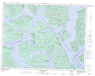092K06 Sonora Island Canadian topographic map, 1:50,000 scale