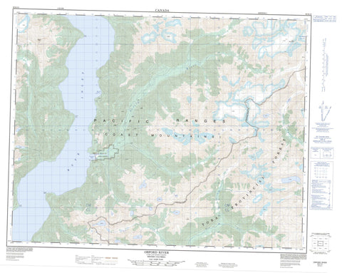092K10 Orford River Canadian topographic map, 1:50,000 scale
