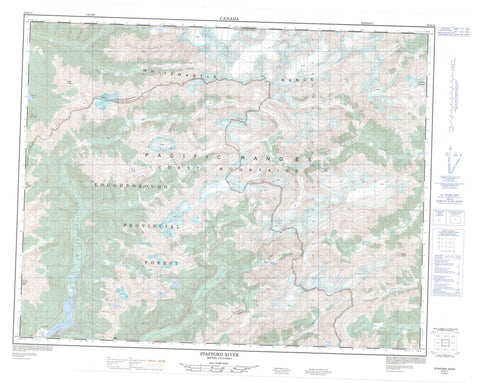 092K14 Stafford River Canadian topographic map, 1:50,000 scale