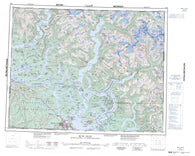 092K Bute Inlet Canadian topographic map, 1:250,000 scale
