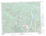 092L02 Woss Lake Canadian topographic map, 1:50,000 scale