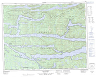 092M03 Belize Inlet Canadian topographic map, 1:50,000 scale