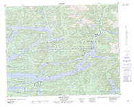 092M06 Smith Inlet Canadian topographic map, 1:50,000 scale