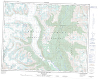 092N05 Klinaklini Glacier Canadian topographic map, 1:50,000 scale