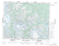 092N Mount Waddington Canadian topographic map, 1:250,000 scale