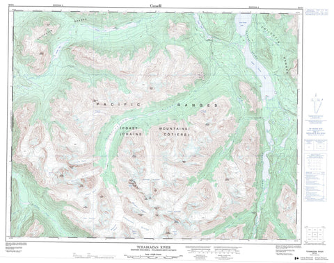 092O04 Tchaikazan River Canadian topographic map, 1:50,000 scale