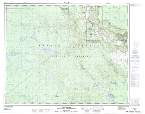092O14 Hanceville Canadian topographic map, 1:50,000 scale