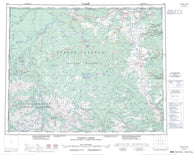 092O Taseko Lakes Canadian topographic map, 1:250,000 scale