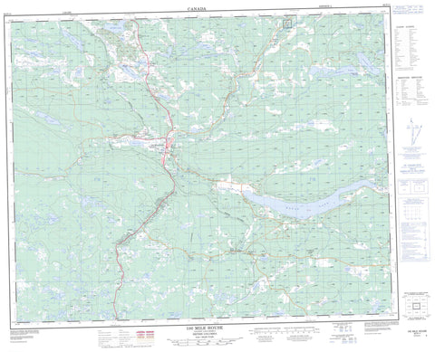 092P11 100 Mile House Canadian topographic map, 1:50,000 scale