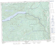 092P16 Mahood Lake Canadian topographic map, 1:50,000 scale
