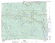 093A12 Hydraulic Canadian topographic map, 1:50,000 scale