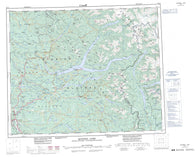 093A Quesnel Lake Canadian topographic map, 1:250,000 scale