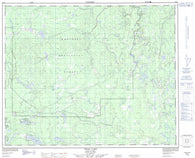 093B07 Twan Lake Canadian topographic map, 1:50,000 scale