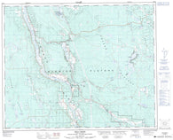 093B08 Soda Creek Canadian topographic map, 1:50,000 scale