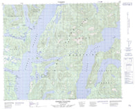093D04 Fisher Channel Canadian topographic map, 1:50,000 scale