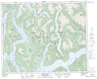 093D05 Ocean Falls Canadian topographic map, 1:50,000 scale