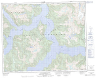 093D06 Labouchere Channel Canadian topographic map, 1:50,000 scale