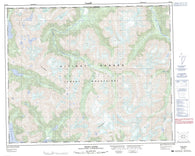 093D13 Tezwa River Canadian topographic map, 1:50,000 scale